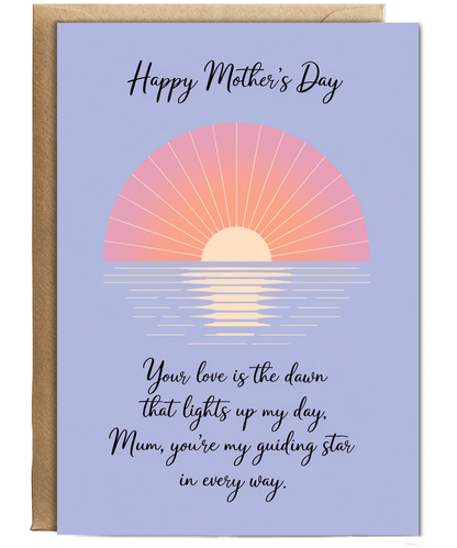 Mothers Day Card Your Love For mum Traditional poem