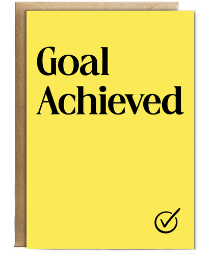 Congratulations Card for Goal Achieved in the Workplace