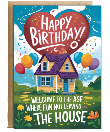 Happy Birthday Card Fun Means Not Leaving the House
