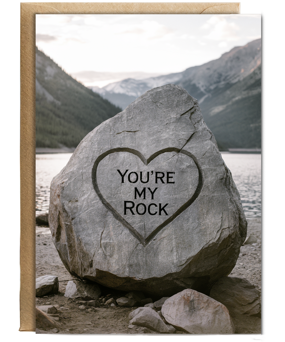 You’re my rock Greeting Card