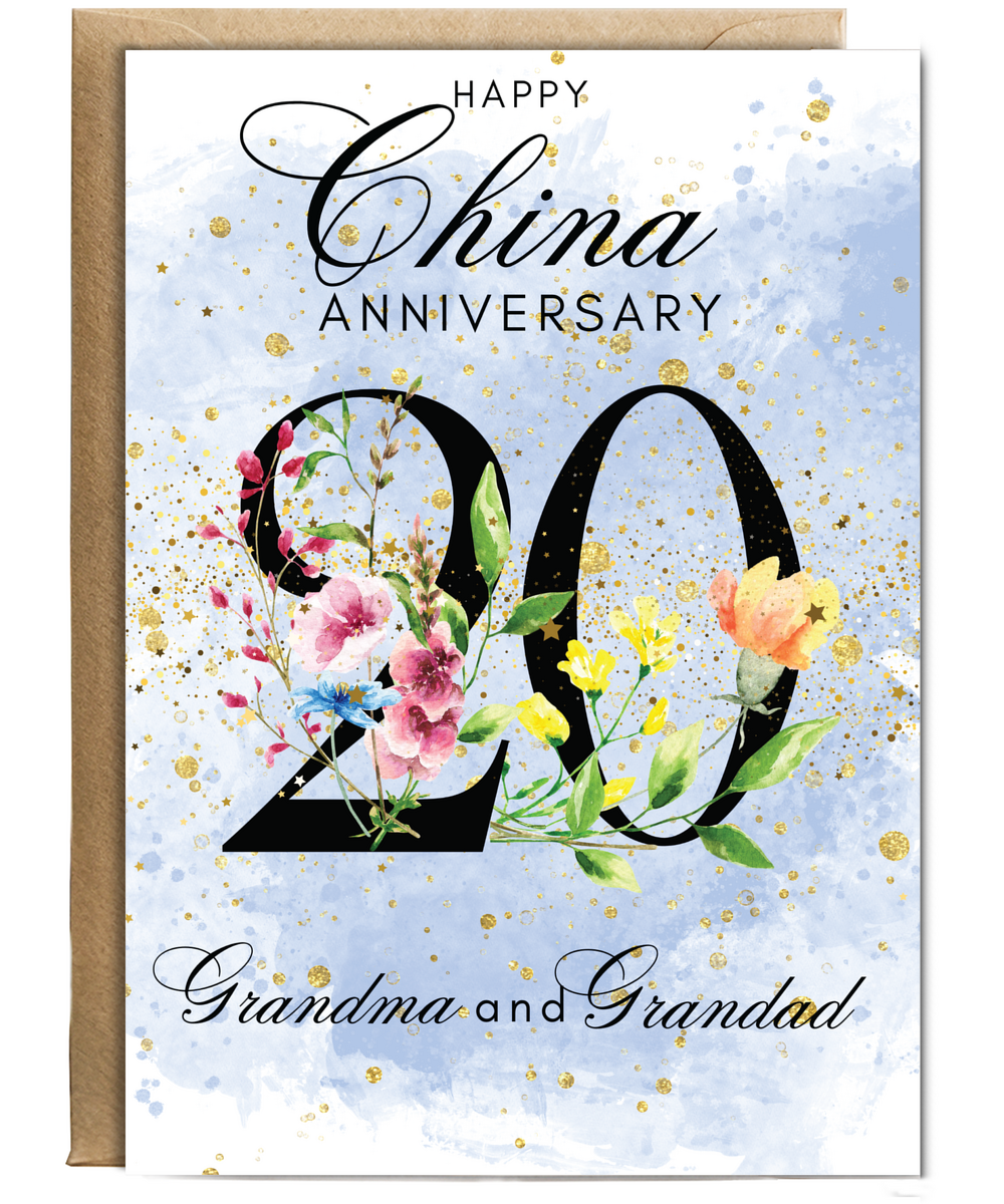 A5 China anniversary Grandma and grandad