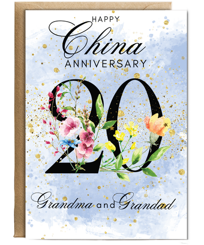 A5 China anniversary Grandma and grandad