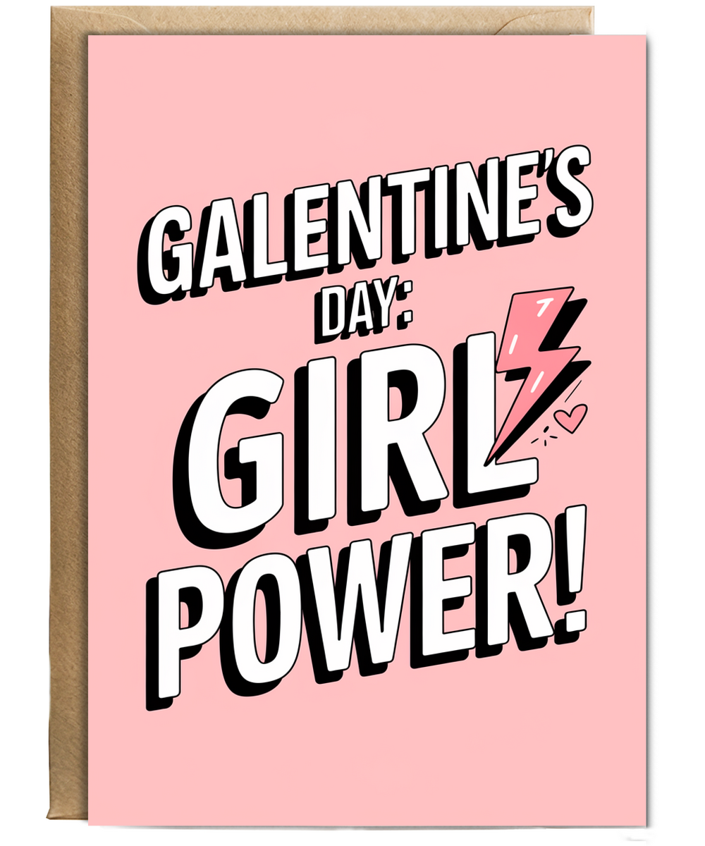 Galentine's Day Card Girl Power