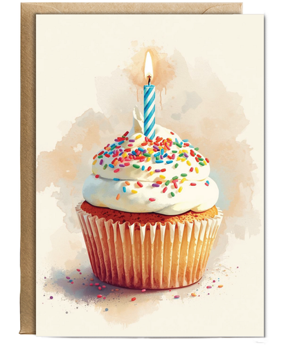 Birthday cupcake