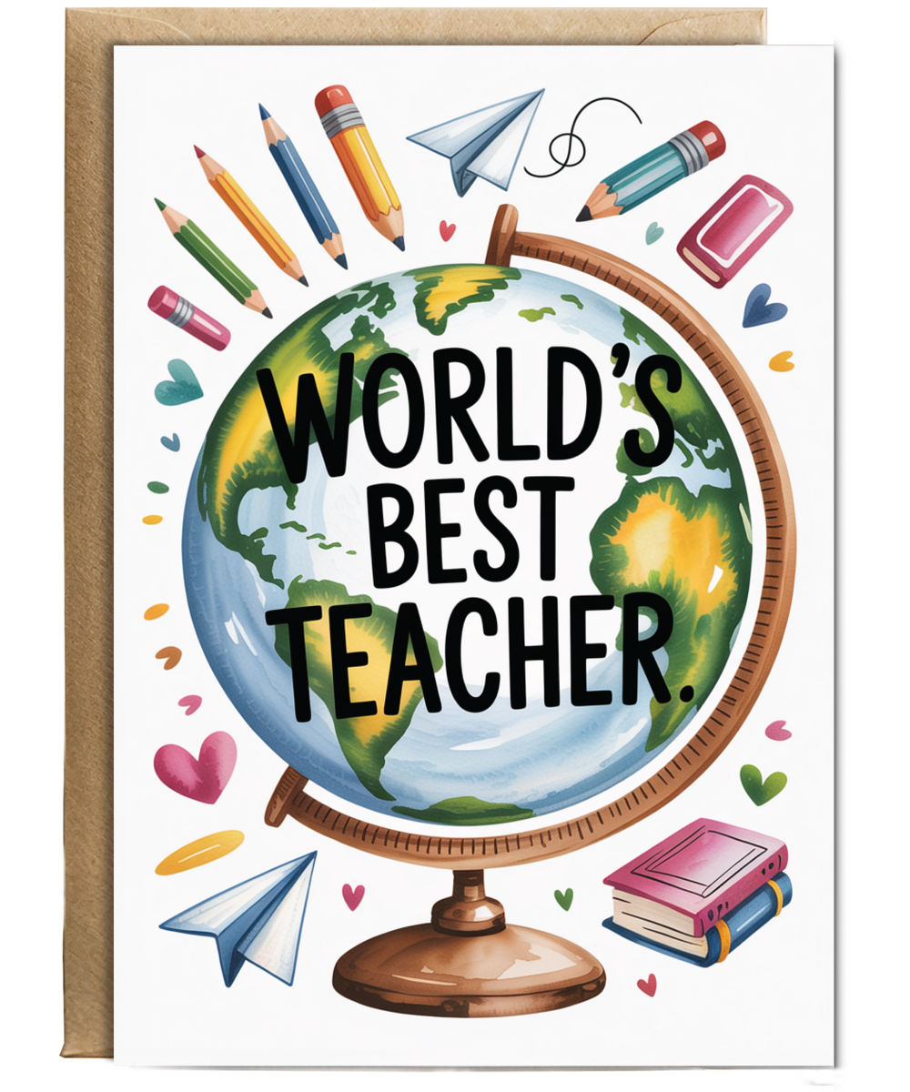Best Teacher Ever Globe
