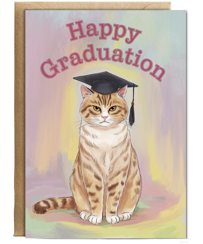 Happy Graduation - Cat with a Cap