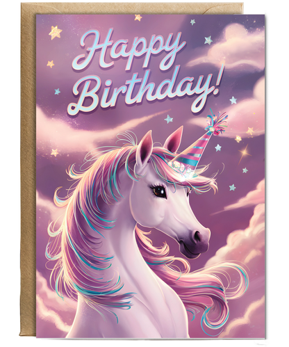 Happy Birthday! Fantasy Unicorn Horse