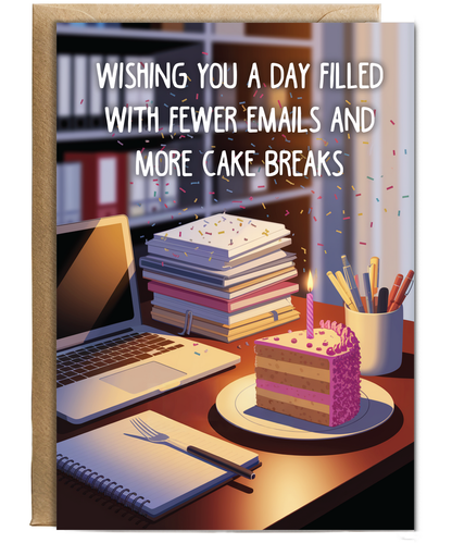 Happy Birthday wishing you a day filled with fewer emails