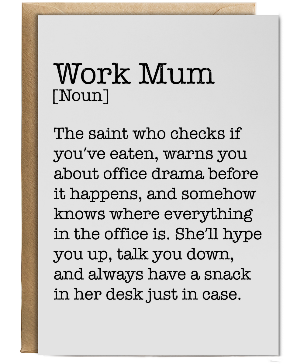 Work Mum Noun