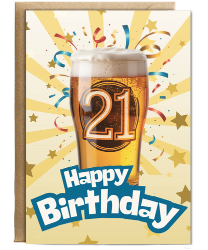 Happy 21th Birthday beer