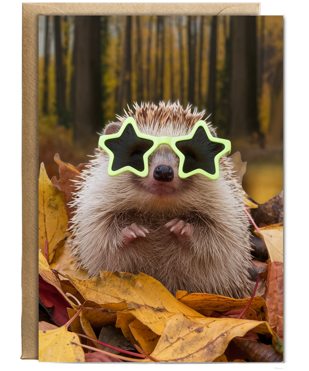 Hedgehog in Party Shades