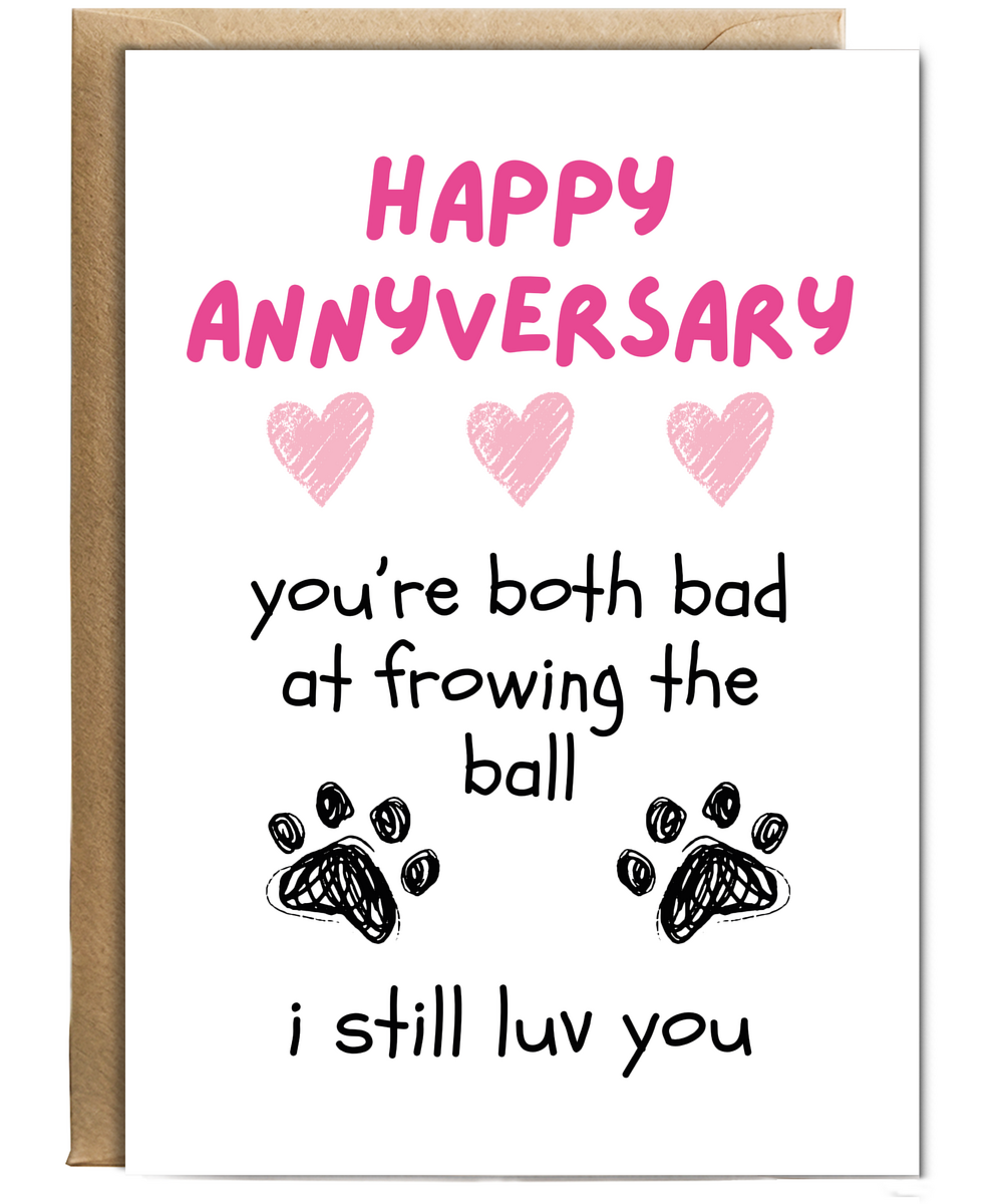 Funny Dog Anniversary Card from the Dog to Pet Parents