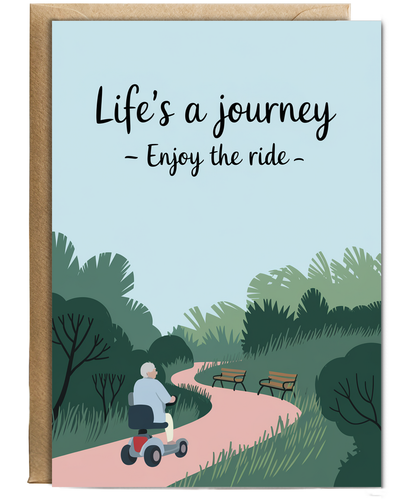 Funny Birthday Card Life's a Journey – Enjoy the Ride
