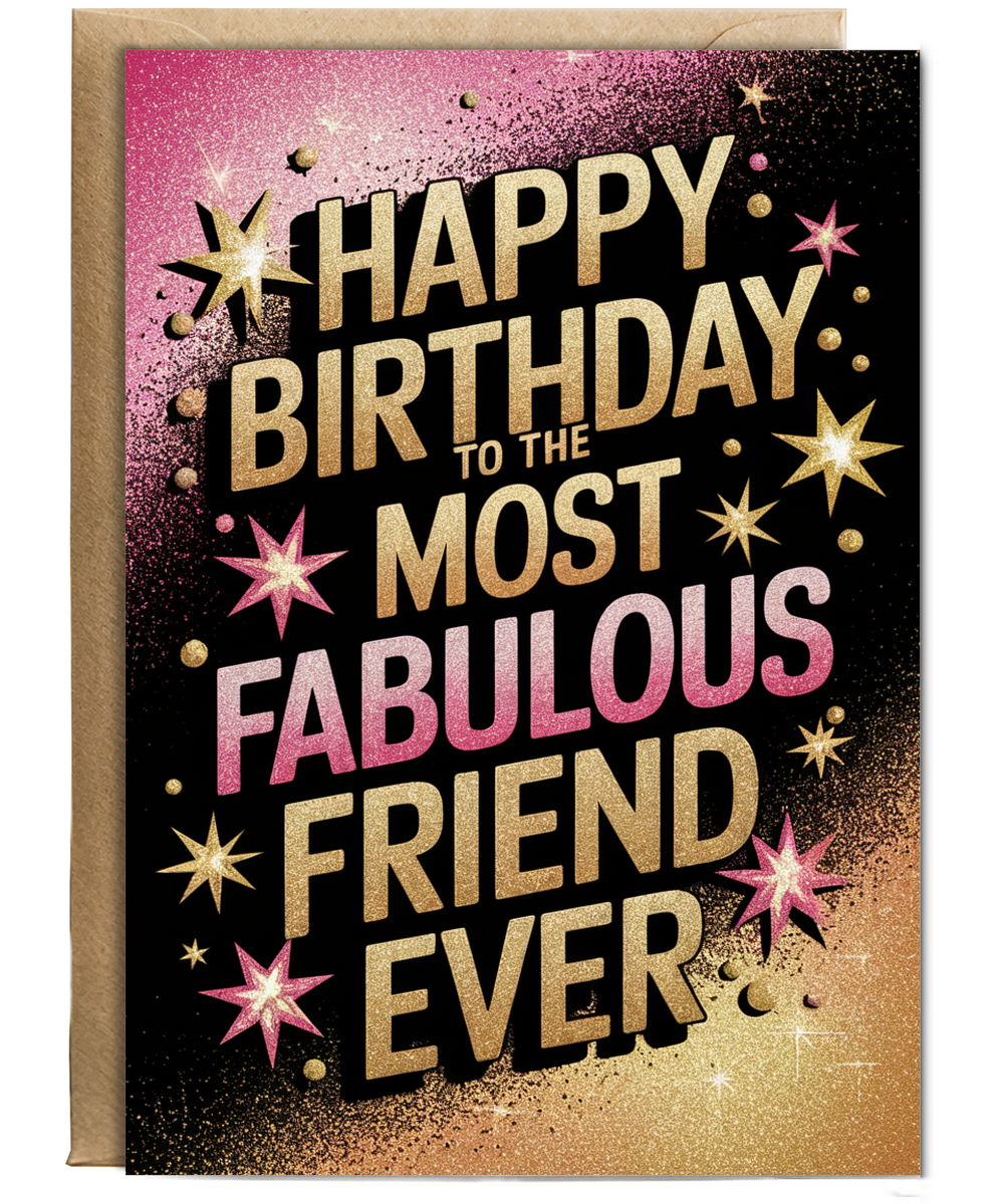 Happy Birthday to the Most Fabulous Friend Ever