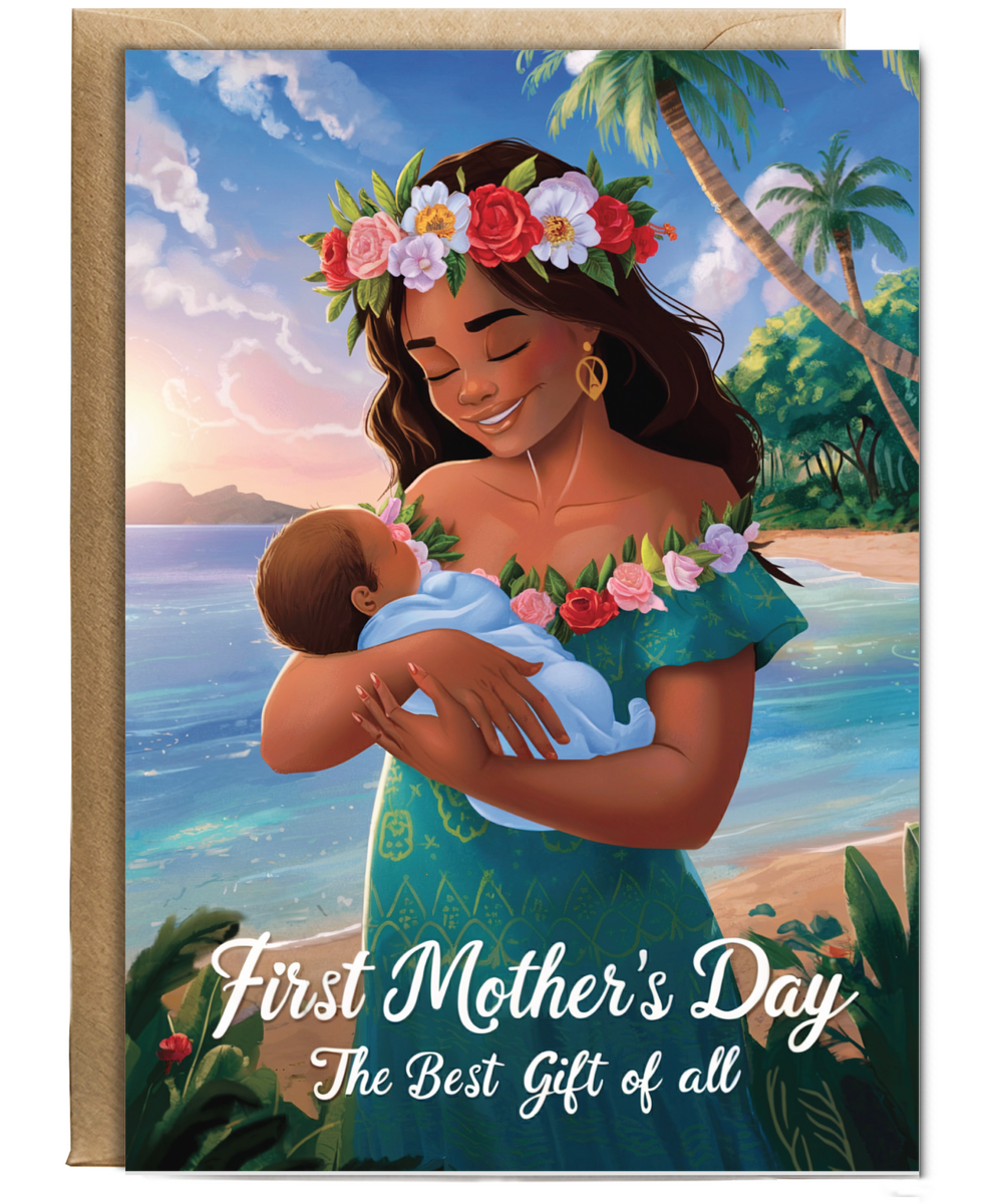 first mother's day, the best gift of all Pacific Islander mother