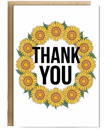 Thank You - Sunflower Border