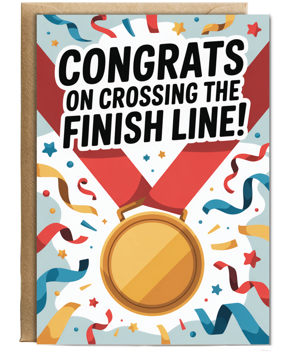 Congrats on crossing the finish line