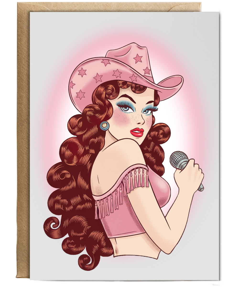 Cowgirl pin up girl