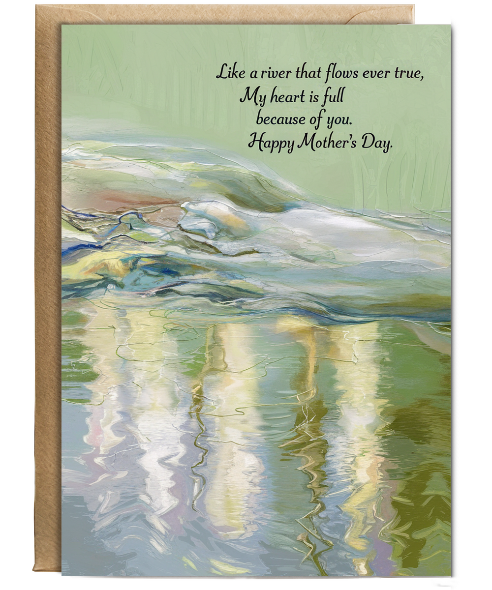 Happy Mother's Day Card Love flows Traditional poem