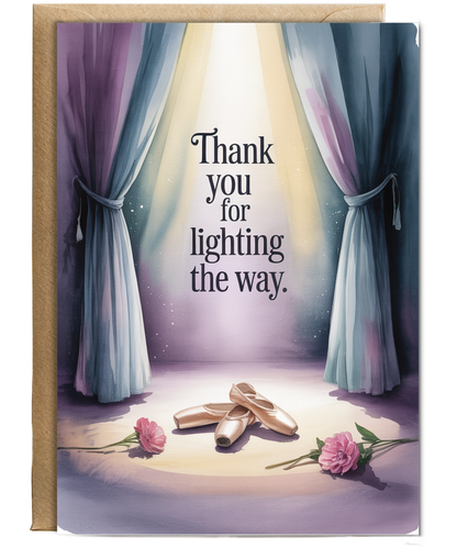 Thank you for lighting the way