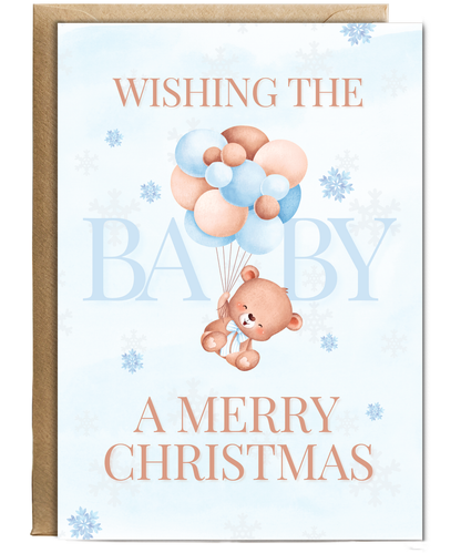 Wishing the baby a merry Christmas