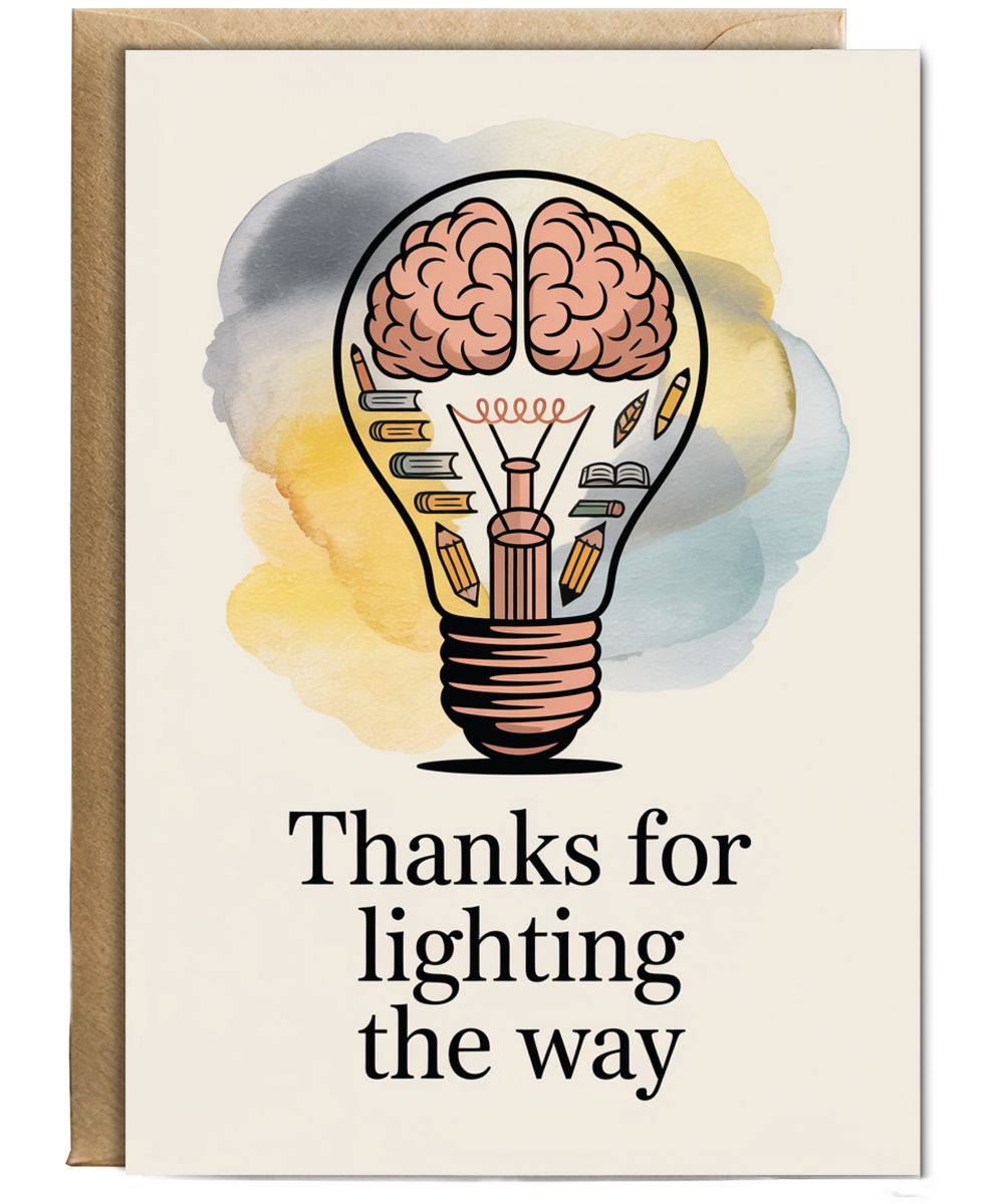 Thank you for always lighting the way lightbulb