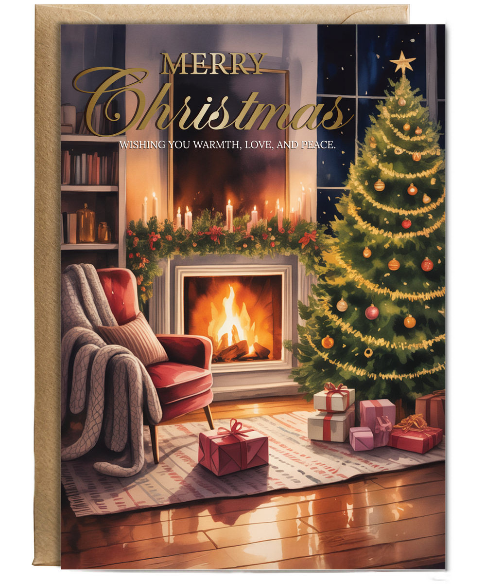 Warm christmas card