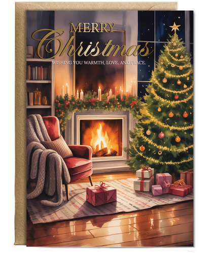 Warm christmas card