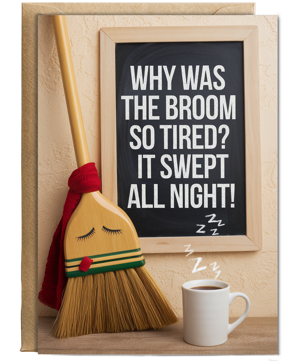 Why was the broom so tired? It swept all night!