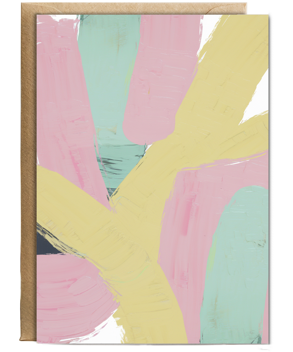 Painted Brush Strokes in Pastel Colors