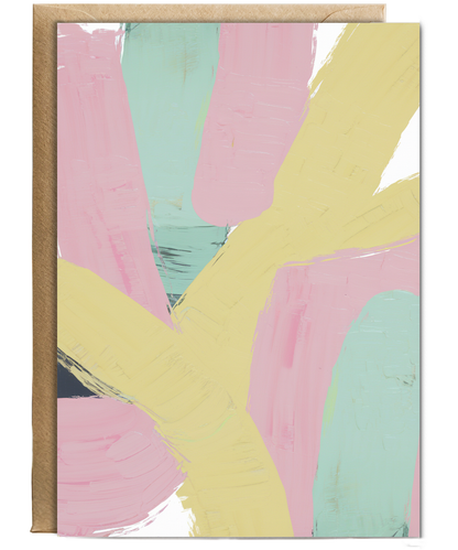 Painted Brush Strokes in Pastel Colors