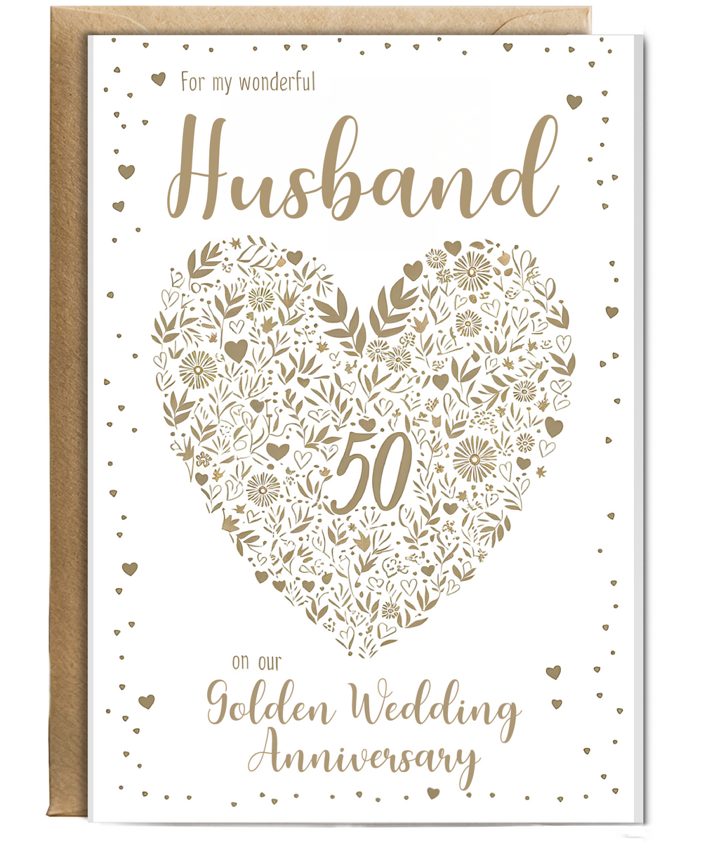 For my husband on our golden anniversary