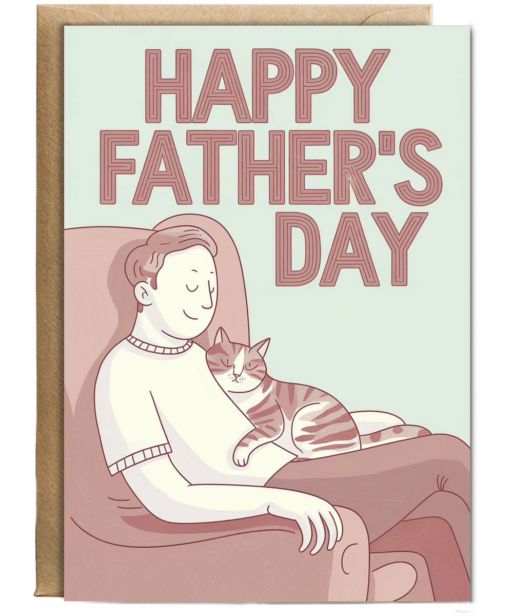 Happy Father's Day - Cat and Dad