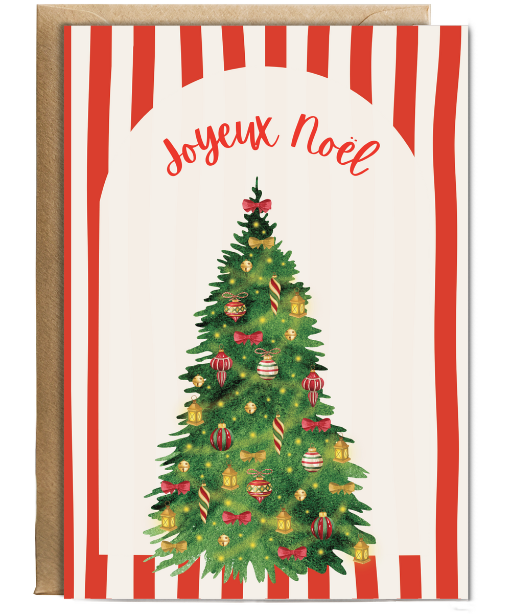 trendy Merry Christmas Joyeux Noël French