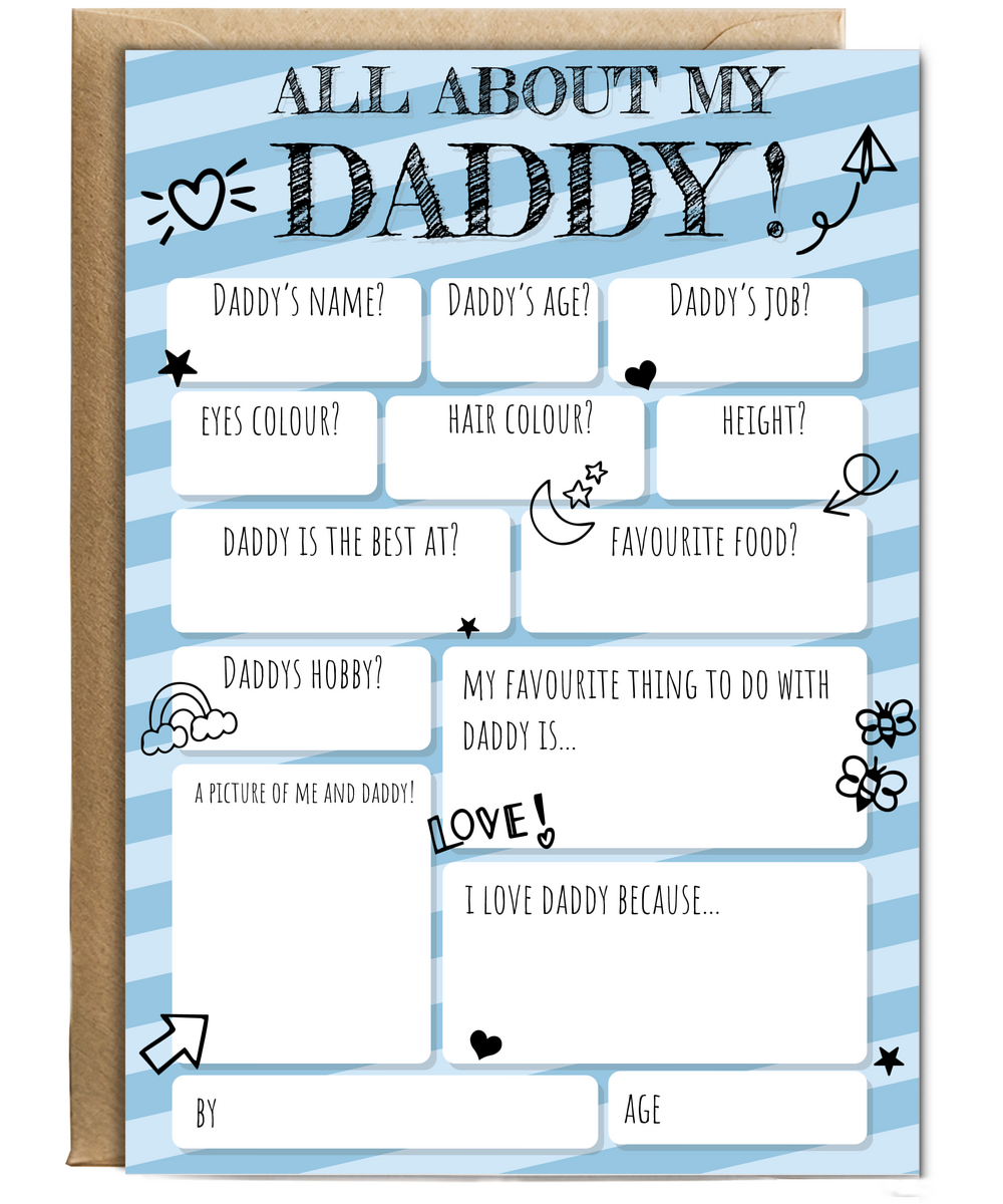 All about Daddy fill in