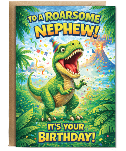 To a roarsome nephew, it's your birthday