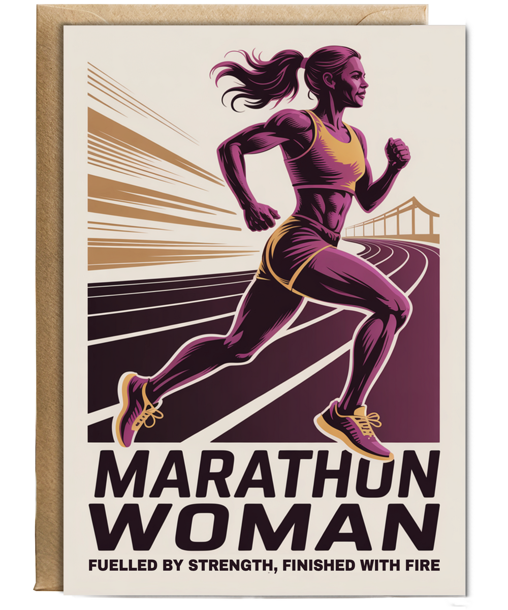Marathon woman fuelled by strength, finished with fire