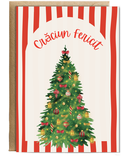 trendy Merry Christmas Crăciun Fericit Romanian