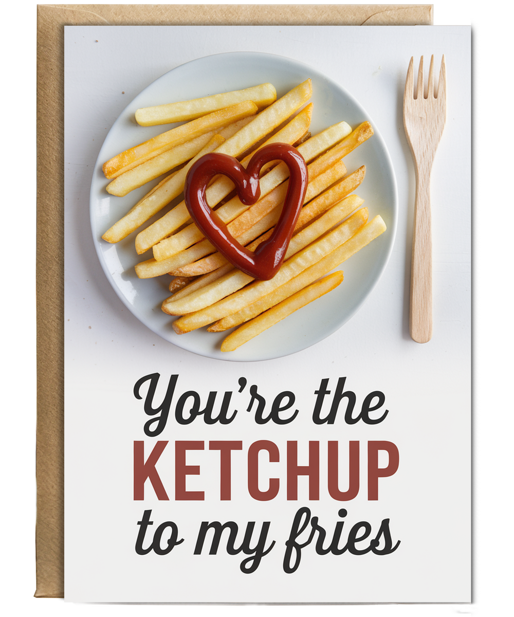 You’re the ketchup to my fries Greeting Card