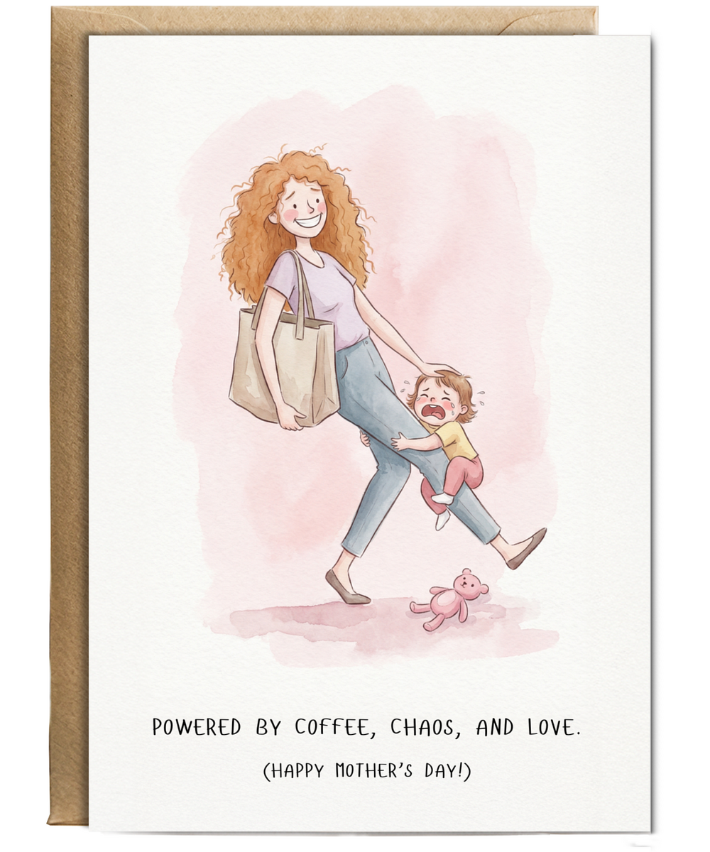 powered by coffee chaos, and love Happy Mother's day
