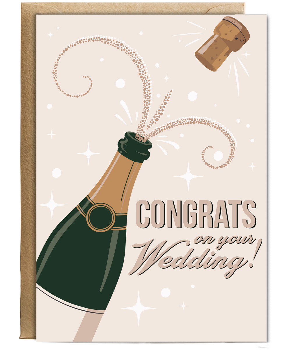 Congrats on your wedding champaign