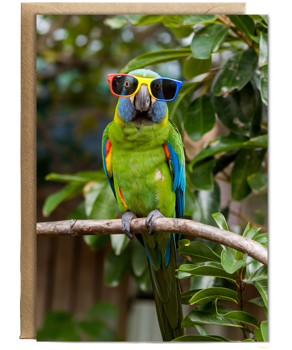 Parrot in Colorful Shades