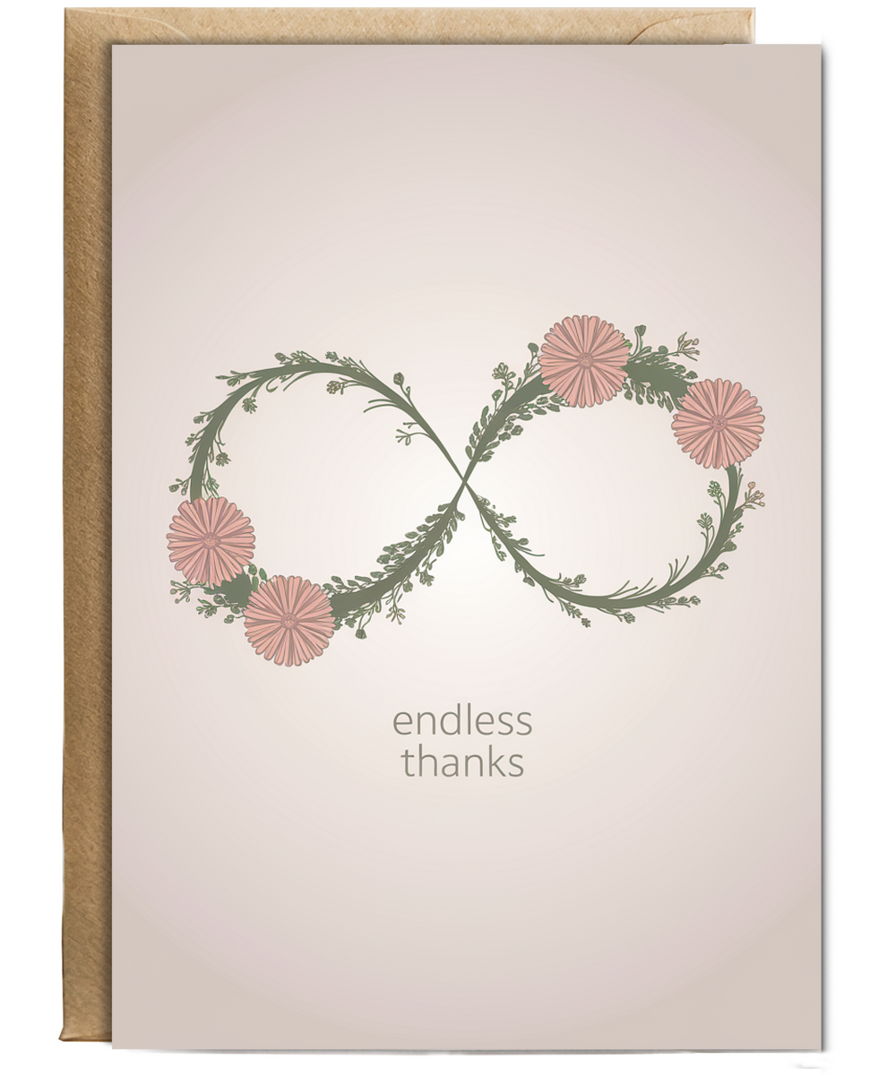 Endless Thanks thank you card