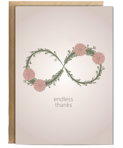 Endless Thanks thank you card