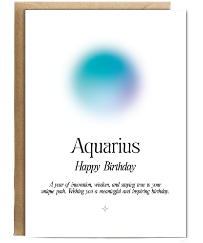 Happy Birthday Aquarius Star Sign