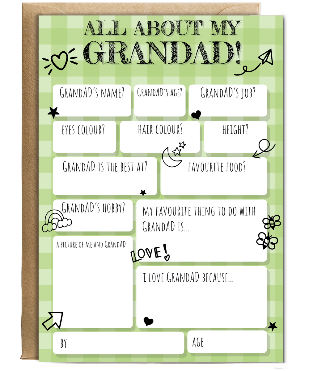 All about Grandad fill in