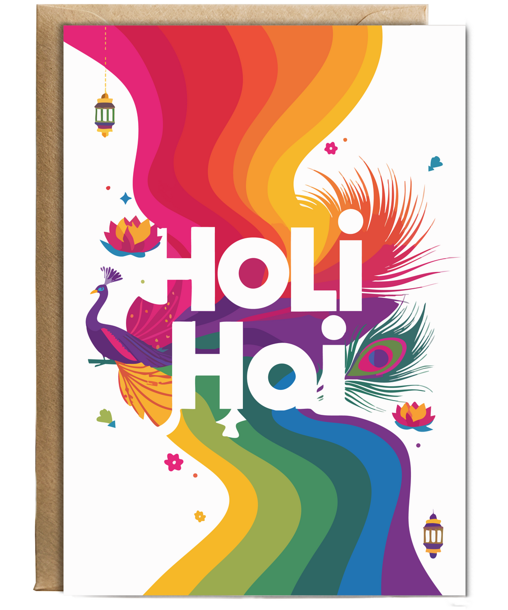 Holi hai peacock