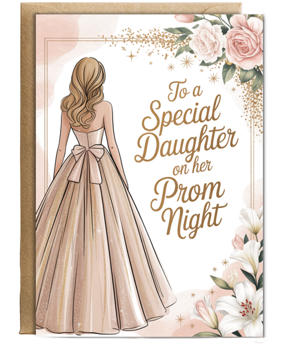 to a special daughter on her prom night champagne gold