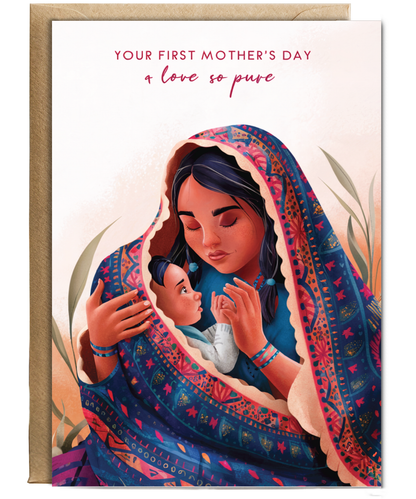 your first mother's day, a love so pure Indigenous mother