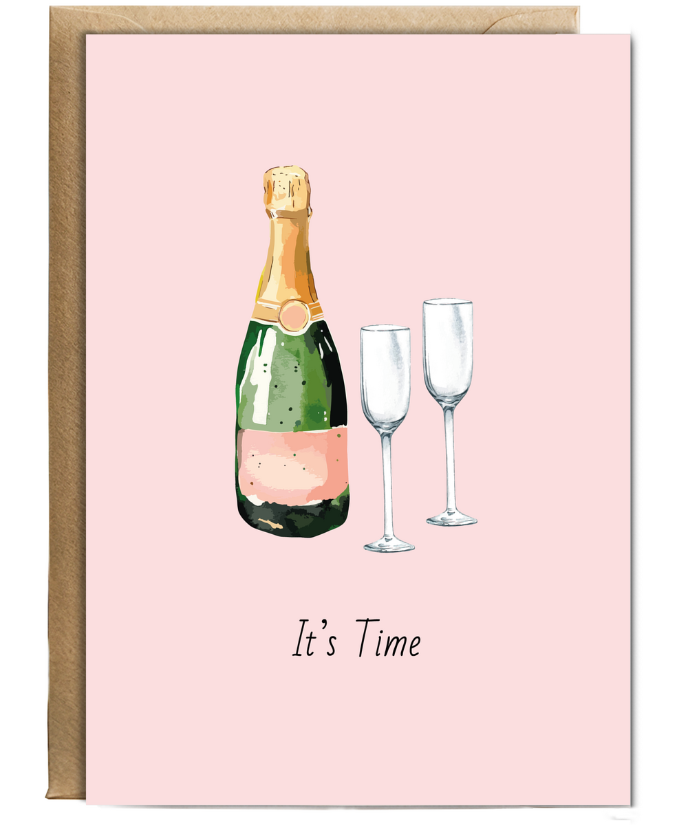 Minimalist Its Time for Celebration Card for Birthdays Anniversaries Achievements